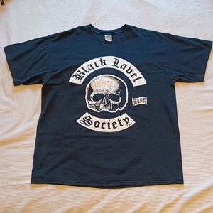 2007 Gildan Black Label Society Double Sided Black T-Shirt Adult XL